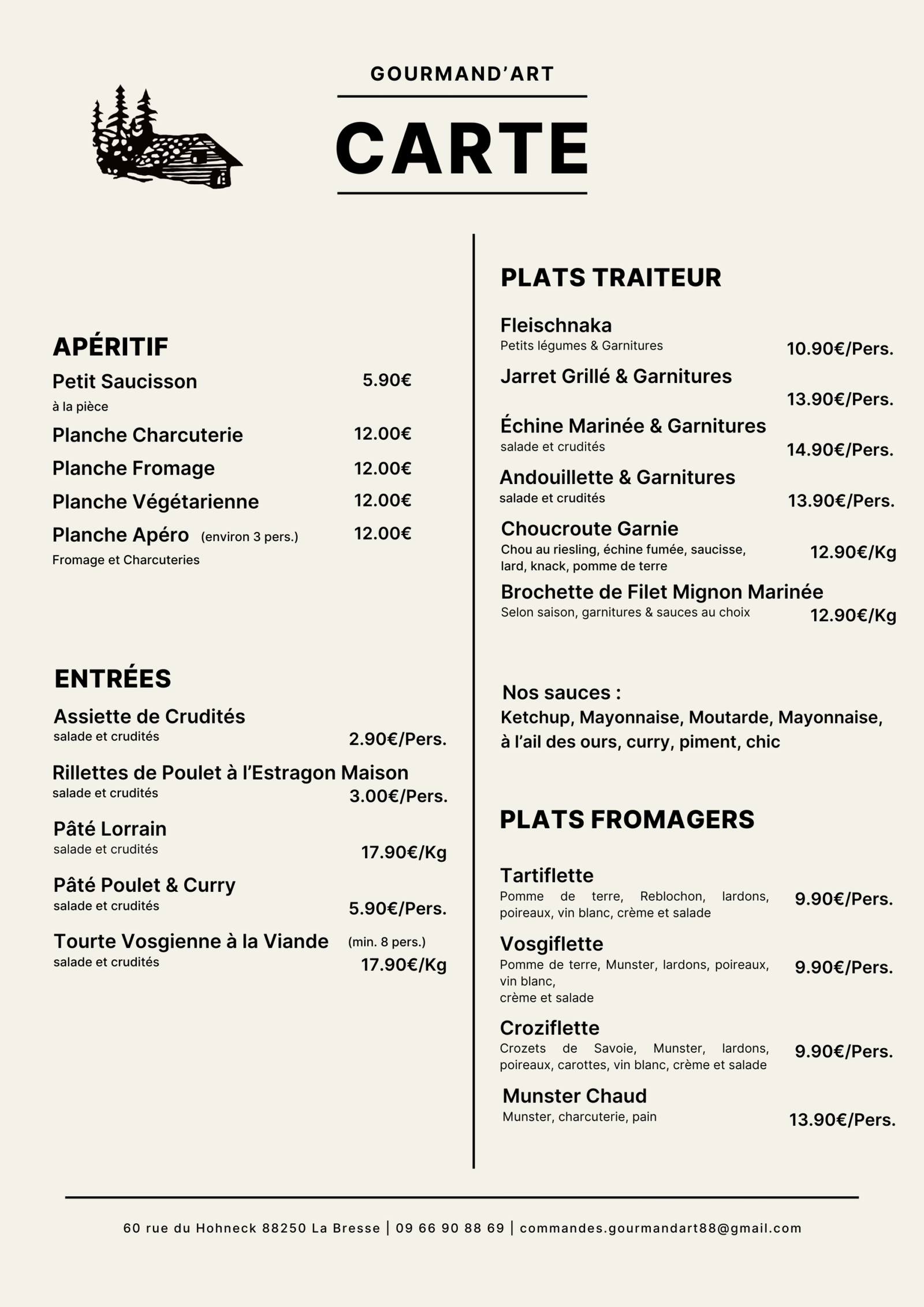 Carte Traiteur Gourmand'Art - Page 2